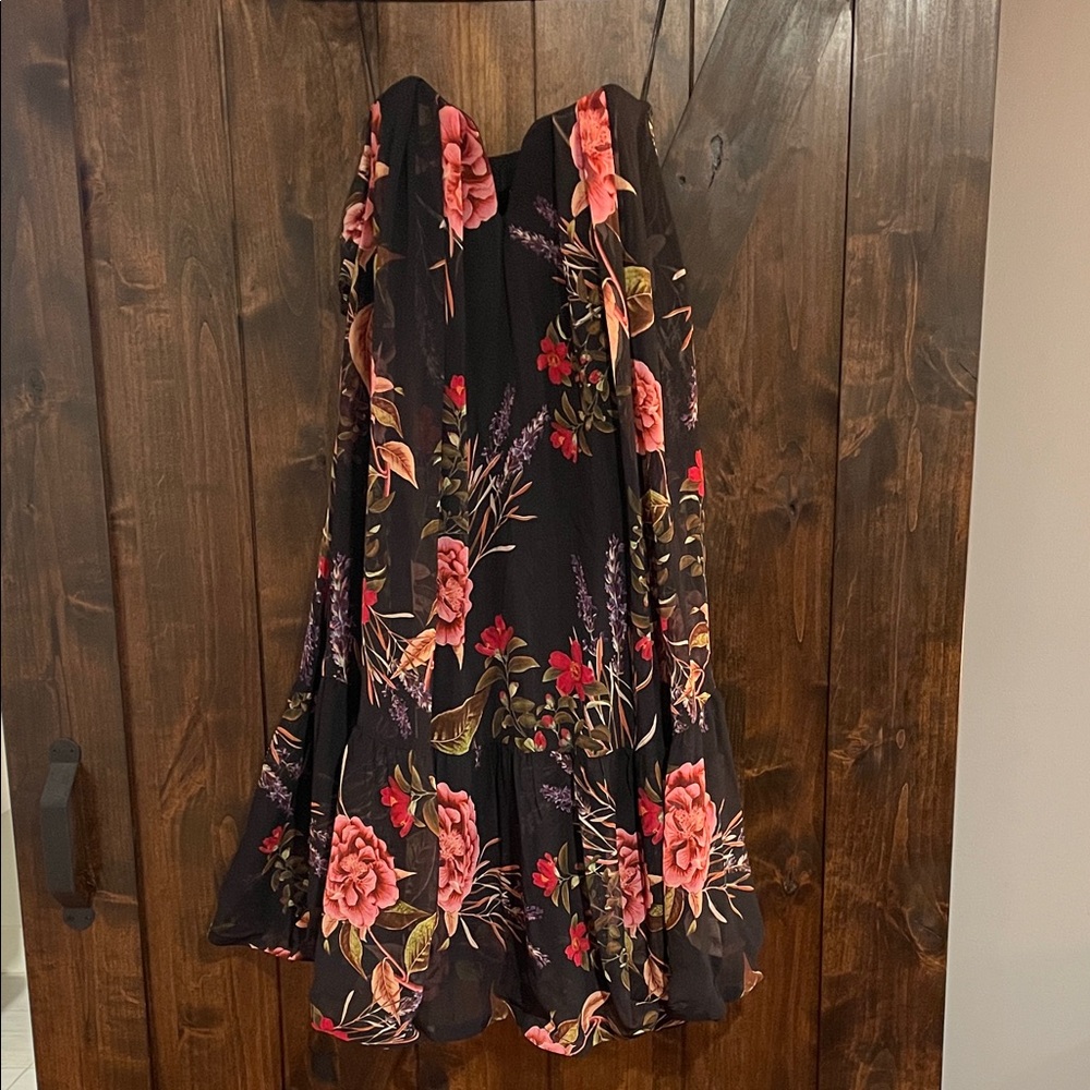 NICHOLAS Black Floral Dress